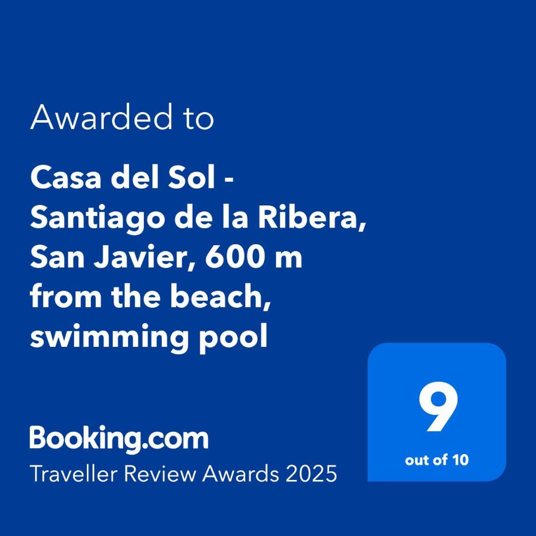 Casa Del Sol - Santiago De La Ribera, San Javier, 600 M From The Beach, Swimming Pool ภายนอก รูปภาพ